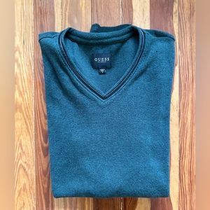 Guess Sweater Faux Leather Neck (SMALL) - Men